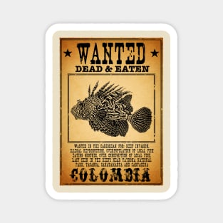 Lionfish Wanted Magnet