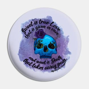 Sweet Death - Alfred Lord Tennison quote Pin