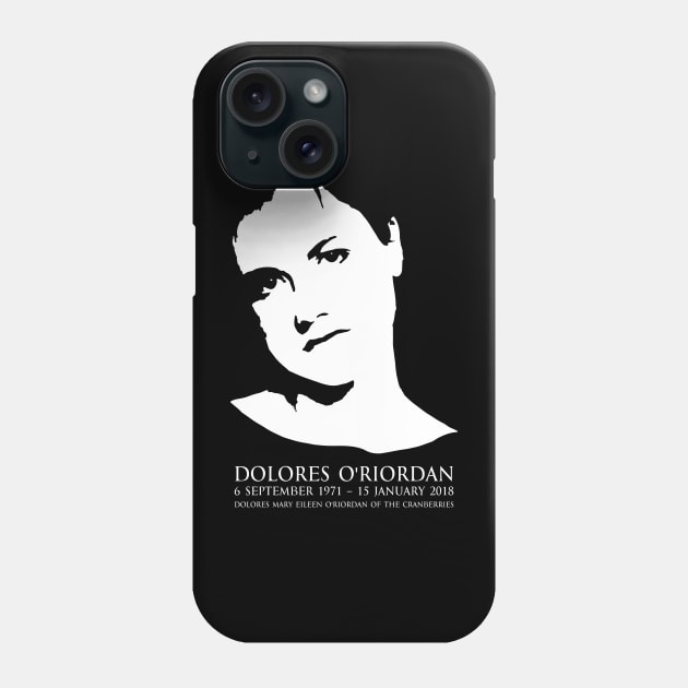 Dolores O'Riordan - Dolores Mary Eileen O'Riordan of the cranberries Irish musician - in Japanese and English FOGS People collection 33 B EN1 Phone Case by FOGSJ
