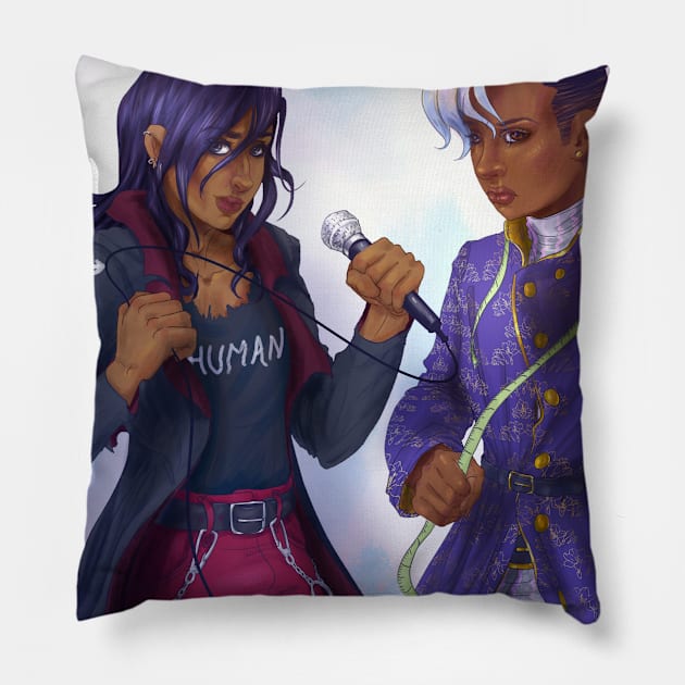 Sage and AJ from He's My Celebrity Crush Pillow by RiverKai