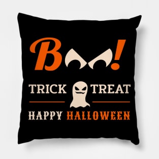 Boo ! Trick Or Treat Happy Halloween Pillow