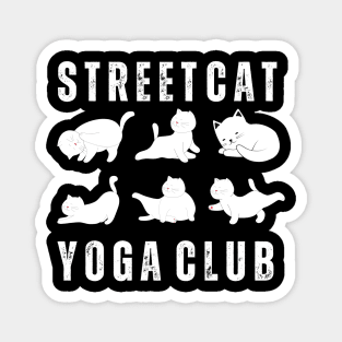 streets cats yoga club Magnet