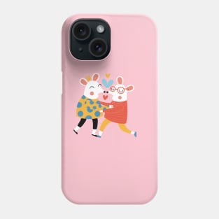 mice kissing Phone Case