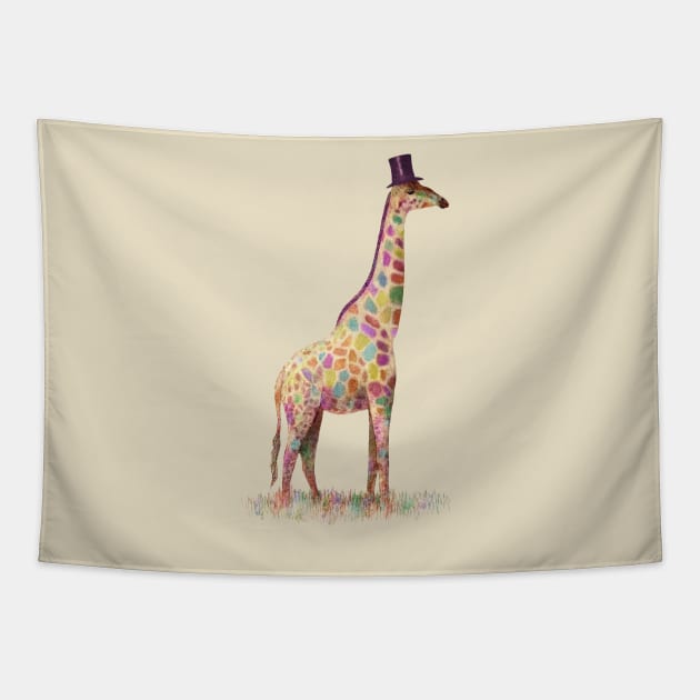 Fashionable Giraffe Tapestry by Terry Fan