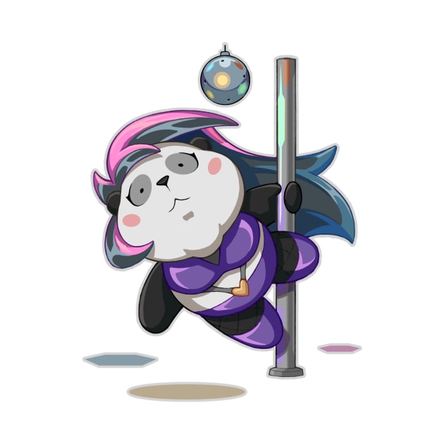 Pole Dancer Panda by Art of Li