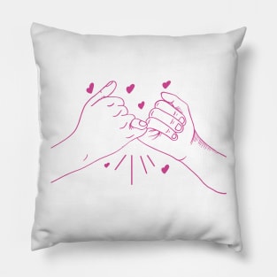 Pinky Promise Hand Pillow