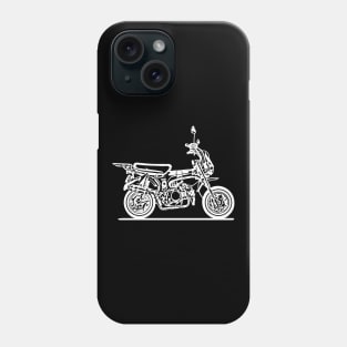 CT70 Minibike White Sketch Art Phone Case