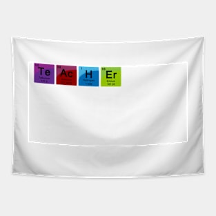 Teacher Spelled with Periodic Table Symbols Tapestry