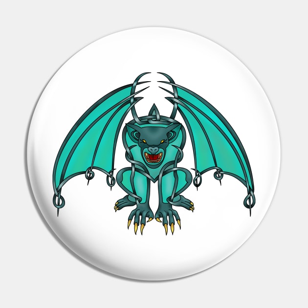 Gargoyle Pin by KnotYourWorld4