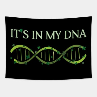 Irish Ancestry DNA and green shamrocks Tapestry