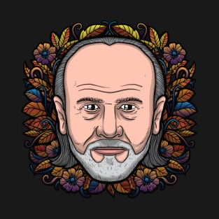 George Carlin (Flowered) T-Shirt