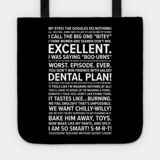 Simpsons Quotes Tote