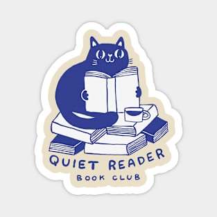 Quiet Reader Book Club Magnet