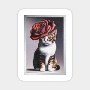 The Cat In The Rose Hat Magnet