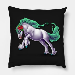 Summer Beach Horse Pillow