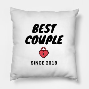 Best Couple since 2018 - third year anniversary - matching couple outfit Pillow