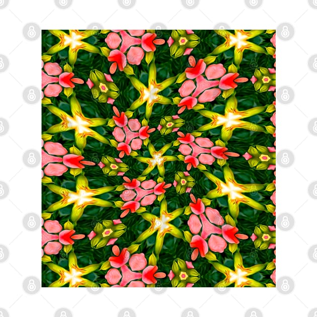 Cute Tropical Flower Pattern by PatternFlower