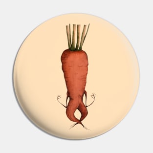 yoga carrot Pin