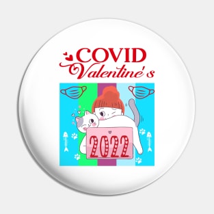 Covid Valentines 2022 Pin