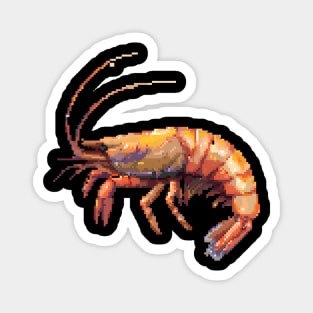 Pixelated Shrimp Artistry Magnet