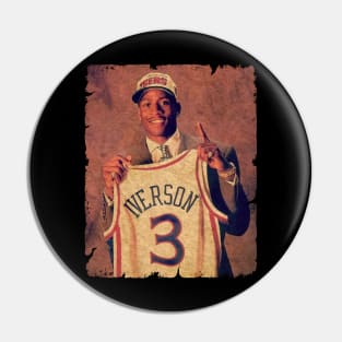 '96 draft!' Allen Iverson Pin