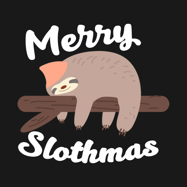 Funny Sloth Christmas by Mesyo