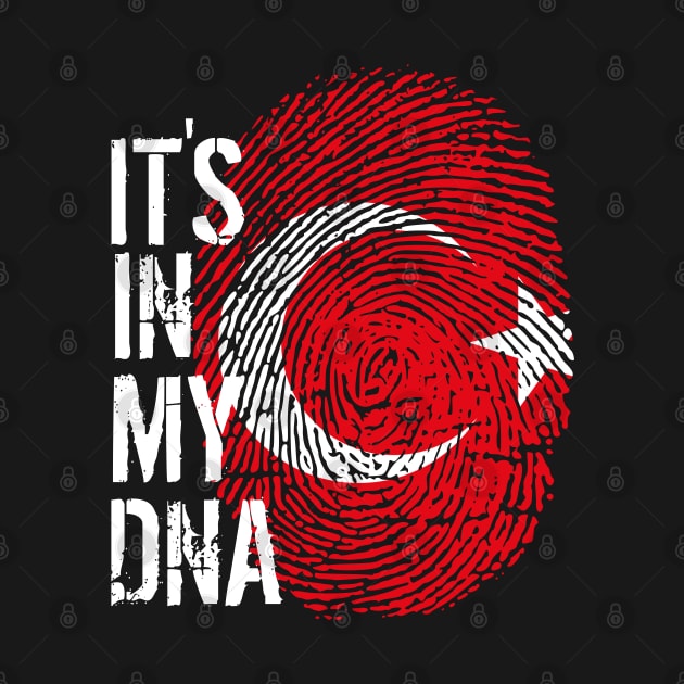 Turkey Flag Fingerprint My Story DNA Turkish by Your Culture & Merch