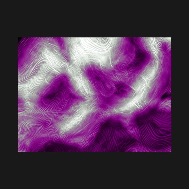 Asexual Pride Abstract Fractal Fog by VernenInk