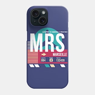 Marseille, France (MRS) Airport Code Baggage Tag Phone Case