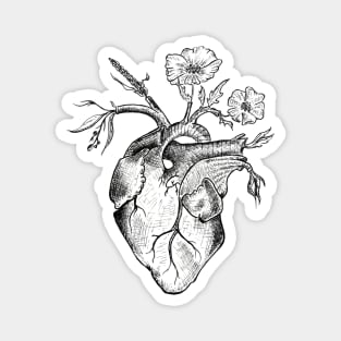 Heart Vase Magnet