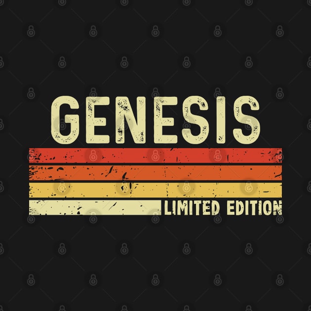 Genesis First Name Vintage Retro Gift For Genesis by CoolDesignsDz