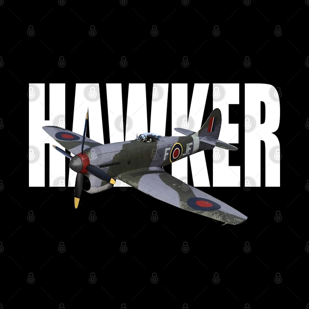 RAF Hawker Tempest WWII WW2 FIGHTER PLANE by Dirty Custard Designs 