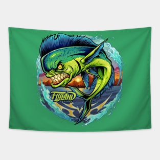 Angry Mahi-Mahi Tapestry