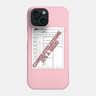 Geek reveal (pink) Phone Case