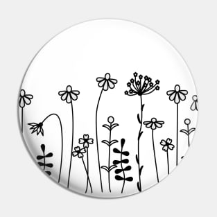 Lispe Wild Flowers Pin