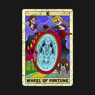 Ouroboros Alchemist Transmutation circle Wheel of Fortune X Tarot Card T-Shirt