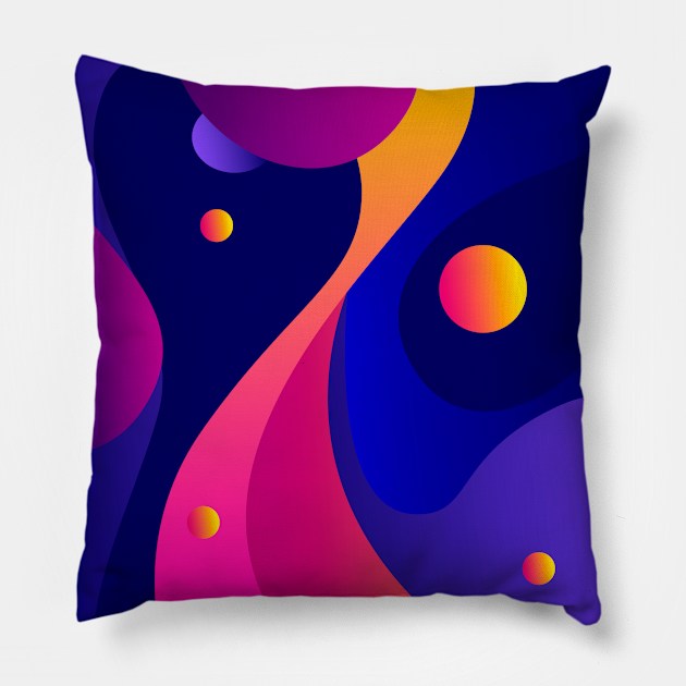 Space colors! Pillow by Roadkill Creations