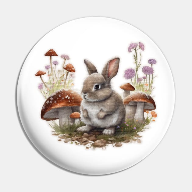 Chunky bunny rabbit Pin by JnS Merch Store