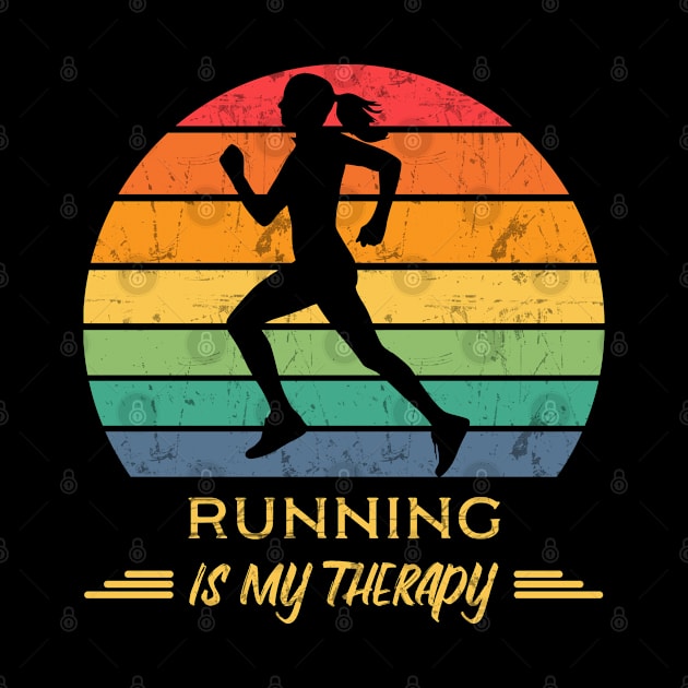 Running is my therapy by Town Square Shop