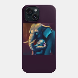 Mother Elephant and Calf Phone Case
