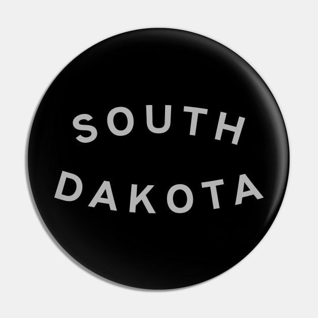 South Dakota Typography Pin by calebfaires