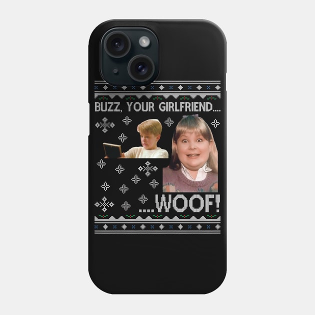 Home Alone Buzz Your Girlfriend Wood Christmas Phone Case by Nova5