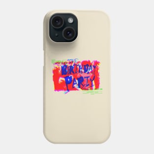 the birthday party cmyk graphic Phone Case