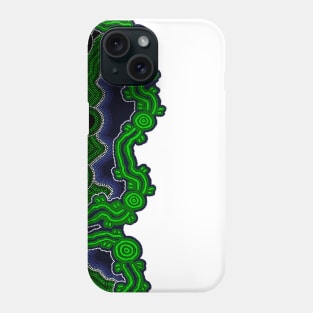 Aboriginal Art - After The Rain Half Phone Case