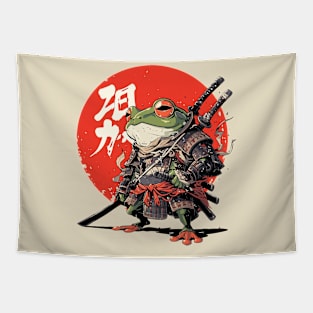 samurai frog Tapestry