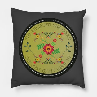 She Believed 2.1 - Pattern Pillow