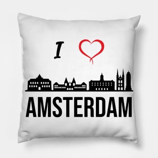 I love Amsterdam, Holland Pillow