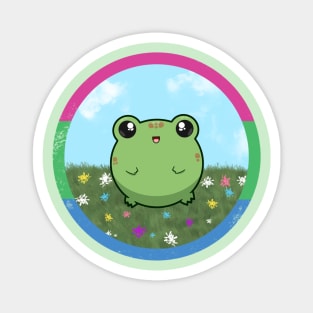 Pride Froggo (Polysexual) Magnet