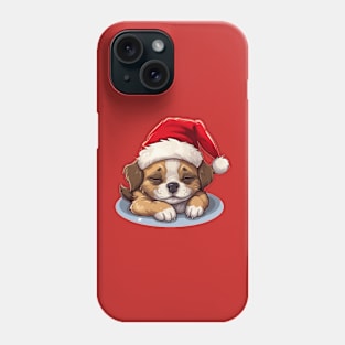 Cute Sleepy Xmas Doggo Phone Case