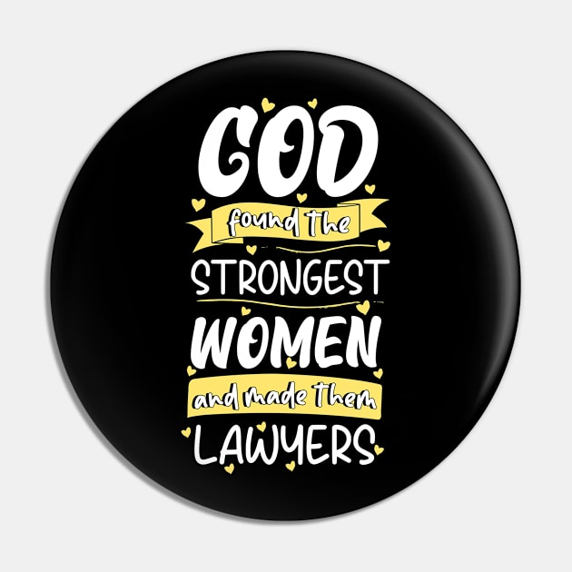 Lawyer Women Pin by TheBestHumorApparel